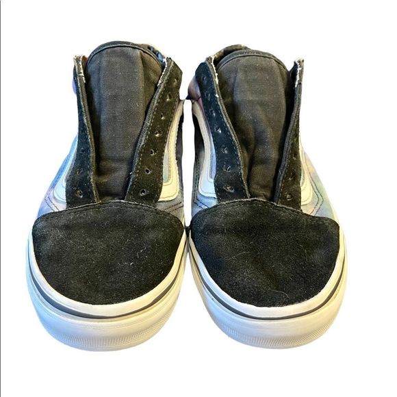 VANS , old Skool, low size 5, black , blue tie dye , suede - Picture 4 of 4